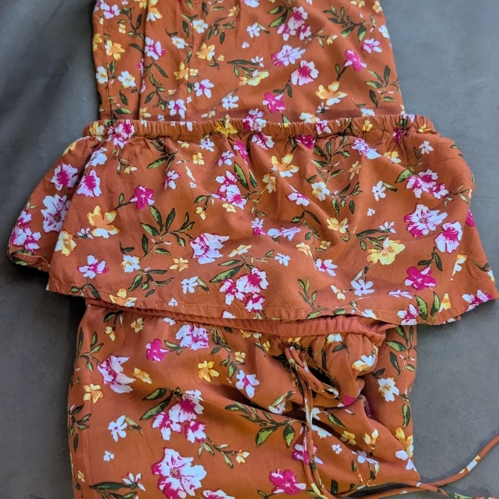 Chic Floral Off-Shoulder Bohemian Summer Jumpsuit